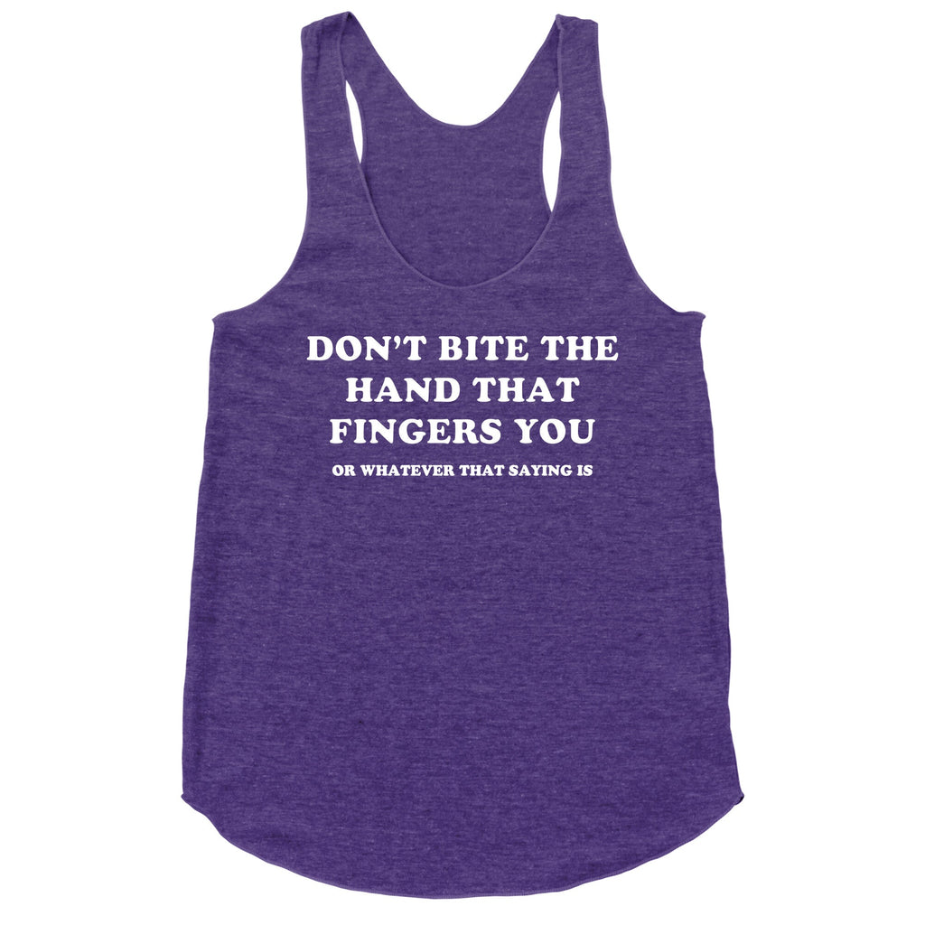 Dont Bite Racerback Tank - Adult & Kids T-Shirts, Sweatshirts & Hoodies apparel design preview 1