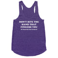 Dont Bite Racerback Tank - Adult & Kids T-Shirts, Sweatshirts & Hoodies apparel design preview 1