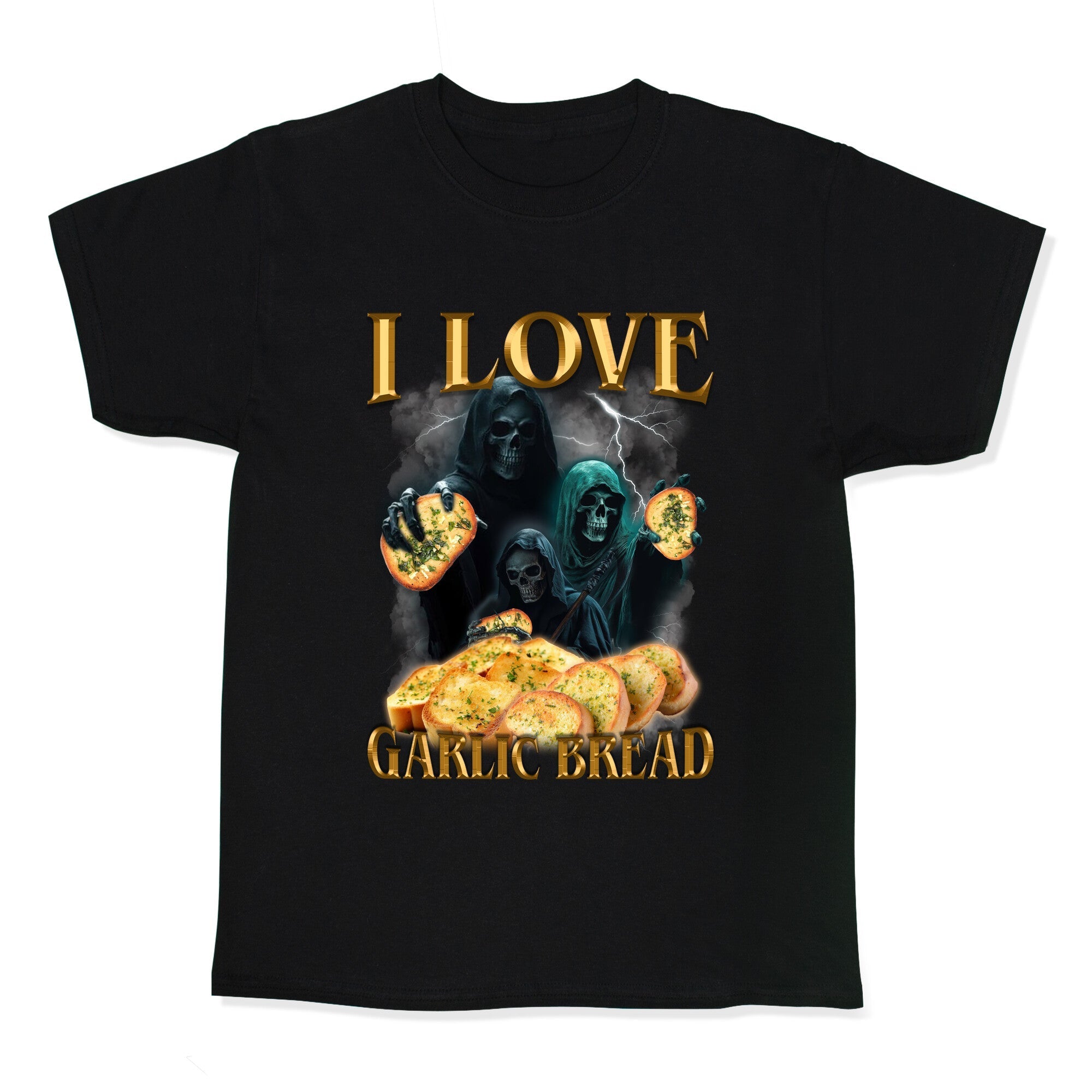 I Love Garlic Bread - Adult & Kids T-Shirts, Sweatshirts & Hoodies apparel design preview 1