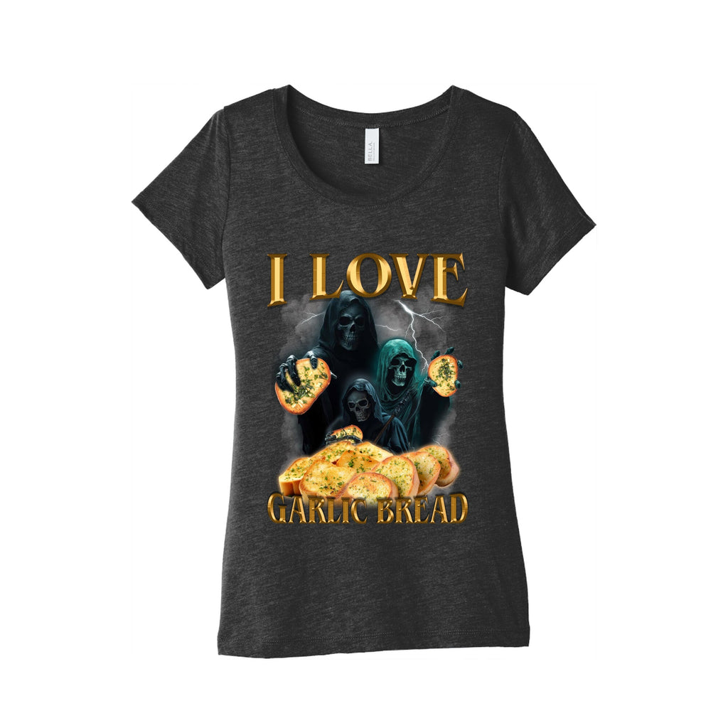 I Love Garlic Bread Womens Triblend - Adult & Kids T-Shirts, Sweatshirts & Hoodies apparel design preview 1