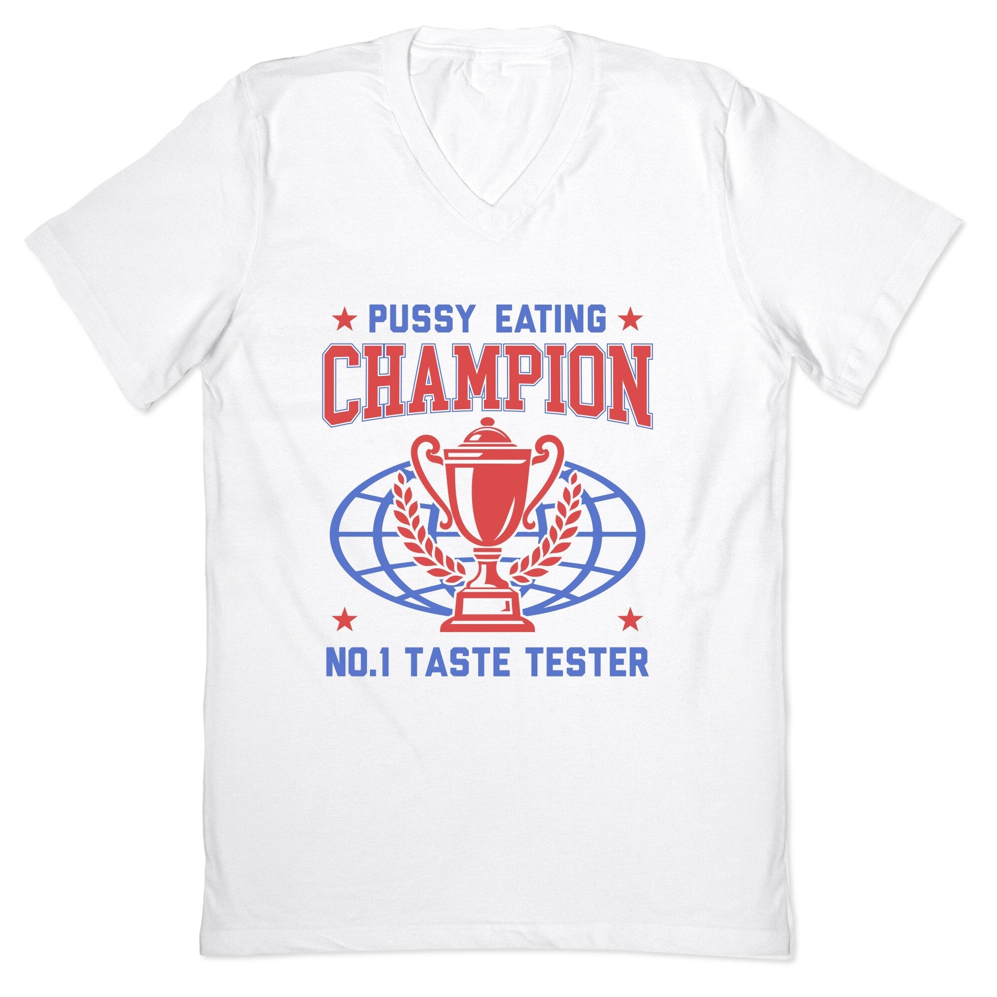 Eating \#1 Champion V-Neck - Adult & Kids T-Shirts, Sweatshirts & Hoodies apparel design preview 1