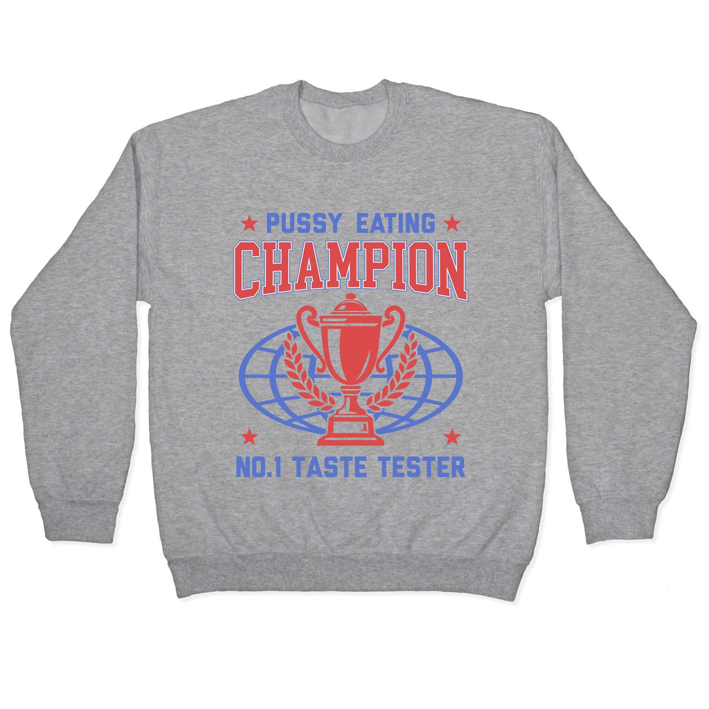 Eating \#1 Champion Crewneck - Adult & Kids T-Shirts, Sweatshirts & Hoodies apparel design preview 1