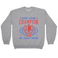 Eating \#1 Champion Crewneck - Adult & Kids T-Shirts, Sweatshirts & Hoodies apparel design preview 1