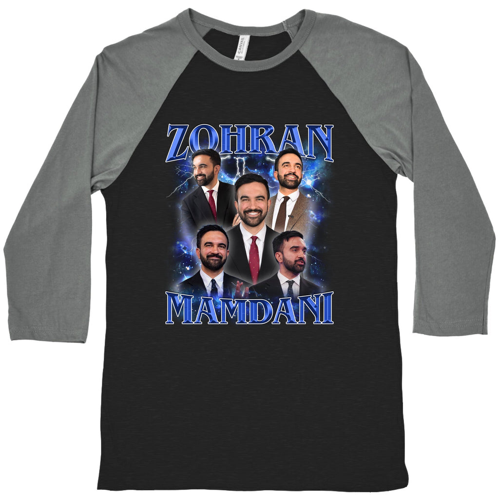 Zohran Mamdani Baseball - Adult & Kids T-Shirts, Sweatshirts & Hoodies apparel design preview 1