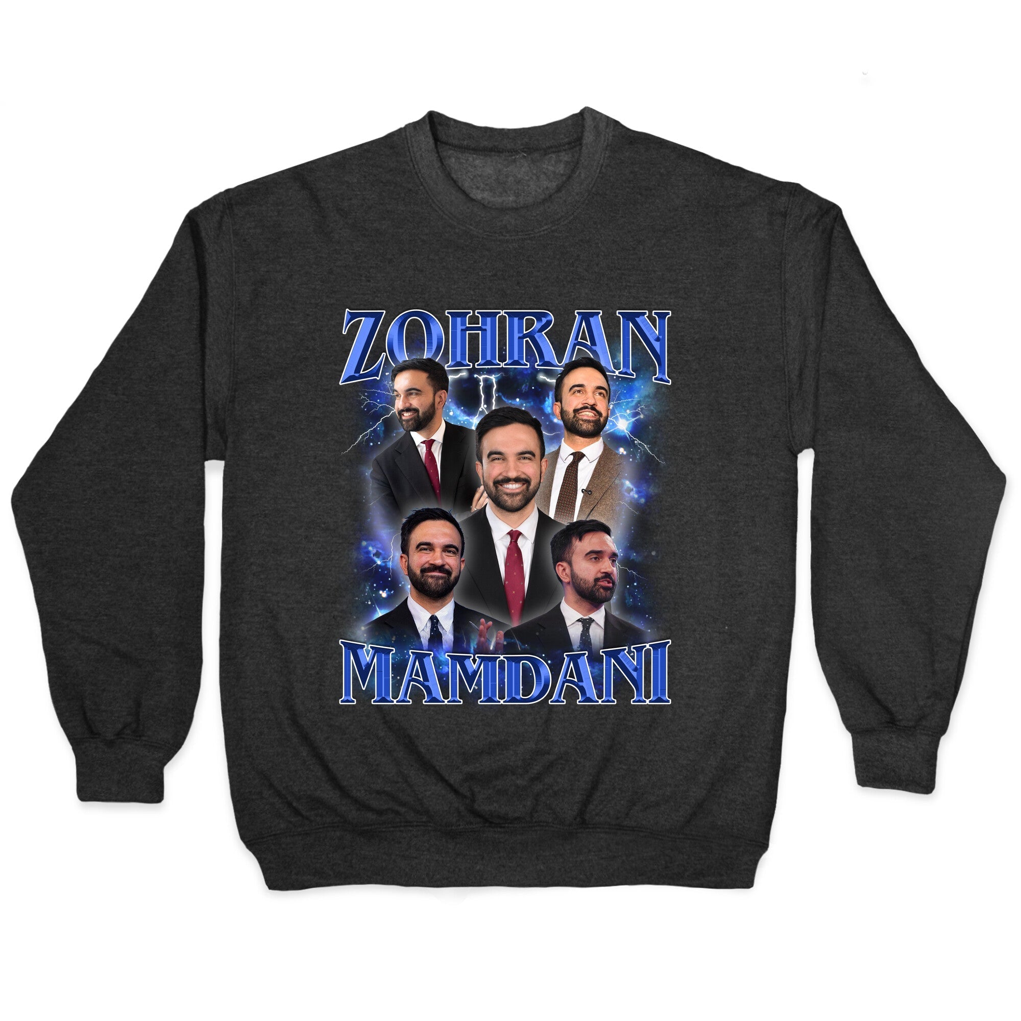 Zohran Mamdani Crewneck - Adult & Kids T-Shirts, Sweatshirts & Hoodies apparel design preview 1