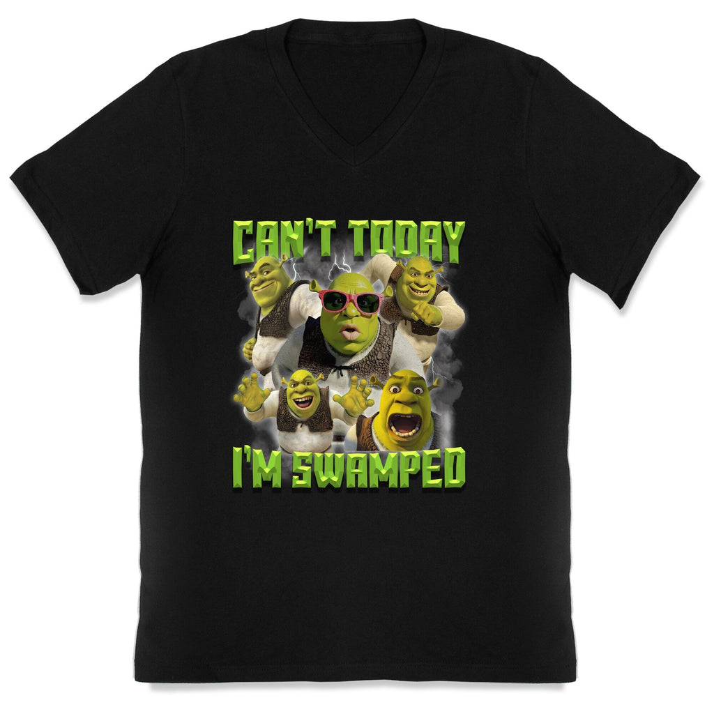Cant Today, Im Swamped V-Neck - Adult & Kids T-Shirts, Sweatshirts & Hoodies apparel design preview 1