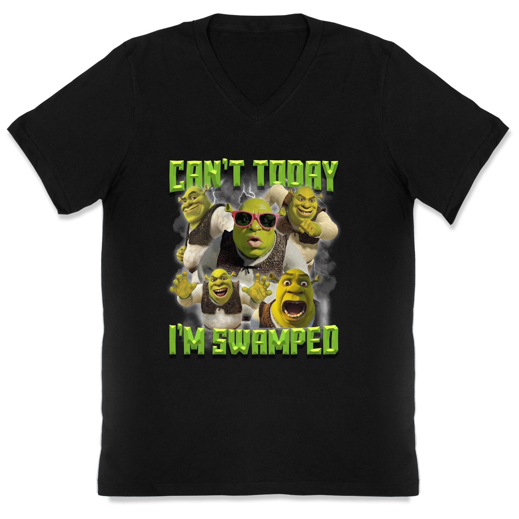 Cant Today, Im Swamped V-Neck - Adult & Kids T-Shirts, Sweatshirts & Hoodies apparel design preview 1