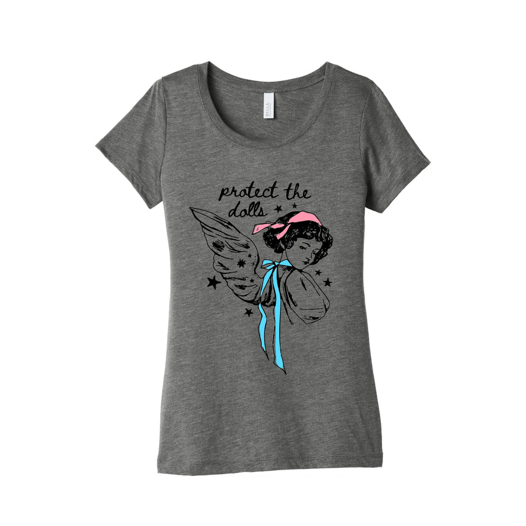 Protect the Dolls Fairy Womens Triblend - Adult & Kids T-Shirts, Sweatshirts & Hoodies apparel design preview 1