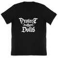 Protect the Dolls Graphic V-Neck - Adult & Kids T-Shirts, Sweatshirts & Hoodies apparel design preview 1