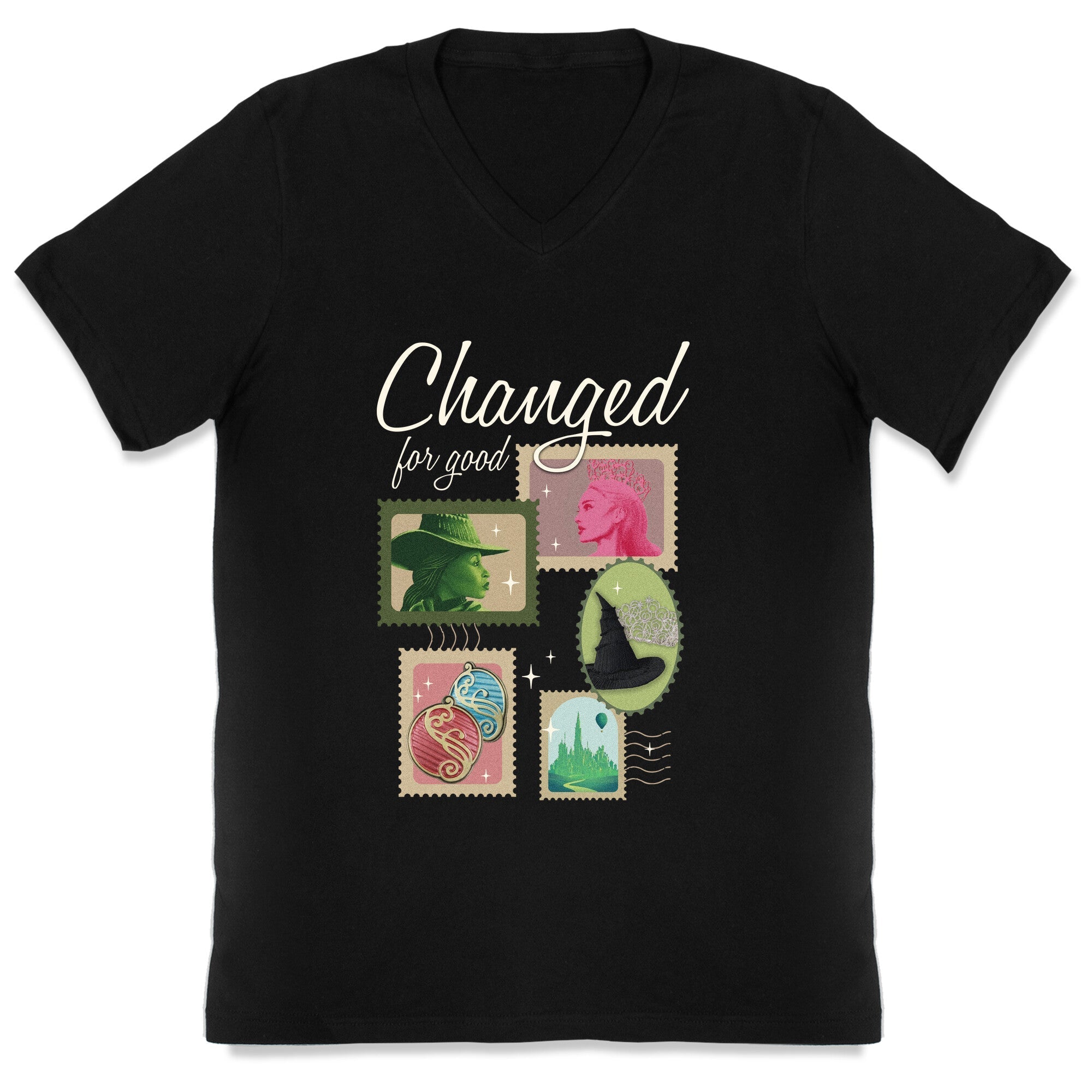 Changed For Good V-Neck - Adult & Kids T-Shirts, Sweatshirts & Hoodies apparel design preview 1