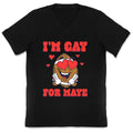 Gay for Maye V-Neck - Adult & Kids T-Shirts, Sweatshirts & Hoodies apparel design preview 1