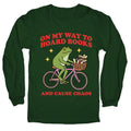 On my Way to Hoard Books and Cause Chaos - Adult & Kids T-Shirts, Sweatshirts & Hoodies apparel design preview 1