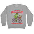 On my Way to Hoard Books and Cause Chaos Crewneck - Adult & Kids T-Shirts, Sweatshirts & Hoodies apparel design preview 1