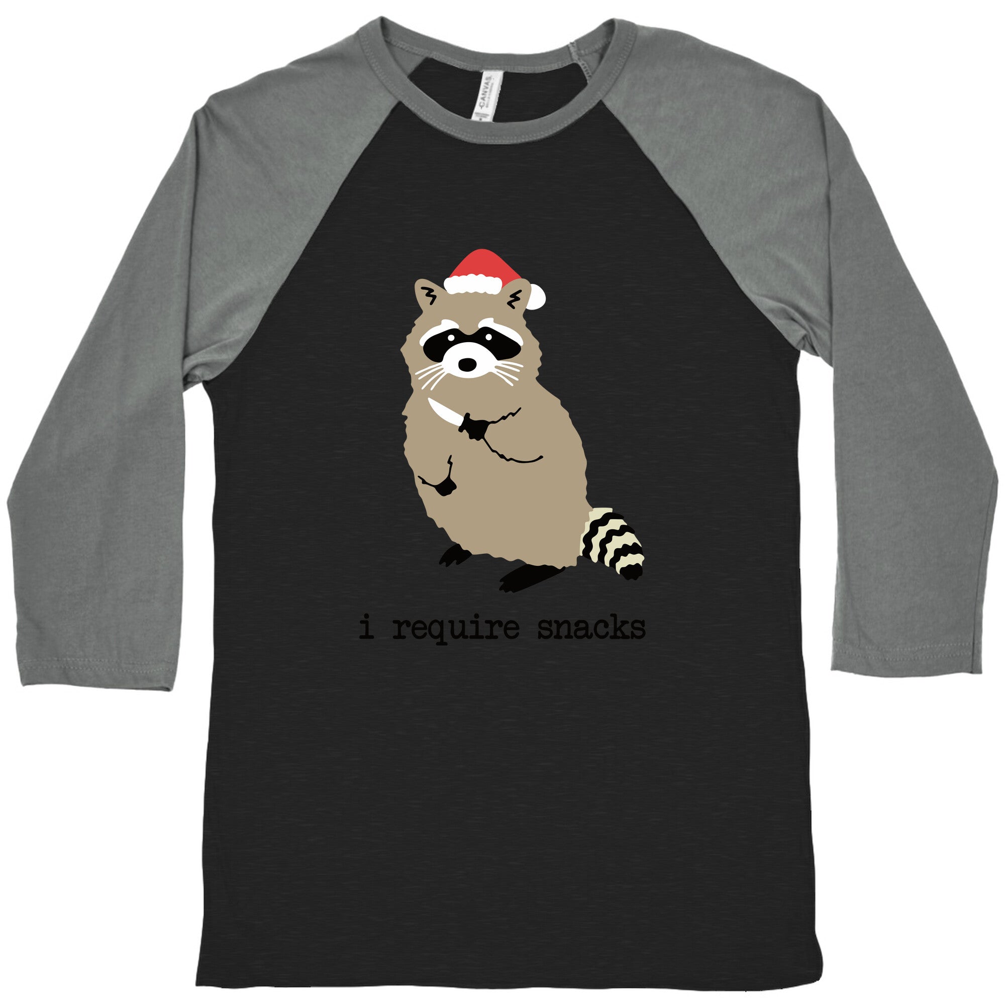 I Require Snacks Baseball - Adult & Kids T-Shirts, Sweatshirts & Hoodies apparel design preview 1