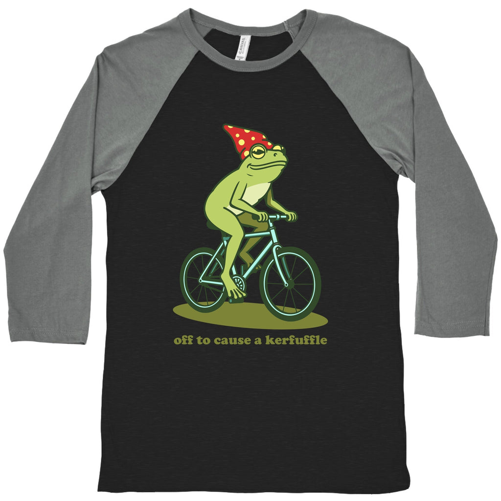 Off to Cause a Kerfuffle Baseball - Adult & Kids T-Shirts, Sweatshirts & Hoodies apparel design preview 1