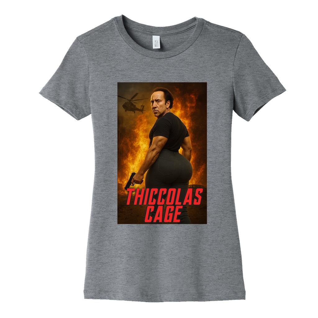 Thiccolas Cage Womens Cotton - Adult & Kids T-Shirts, Sweatshirts & Hoodies apparel design preview 1