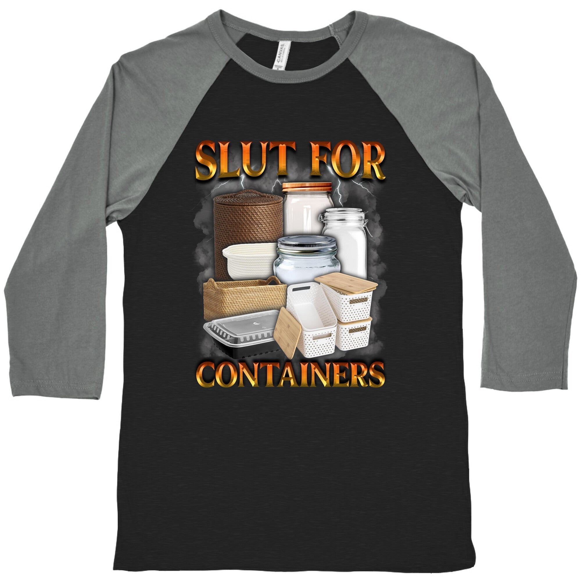 Slut for Containers Baseball - Adult & Kids T-Shirts, Sweatshirts & Hoodies apparel design preview 1
