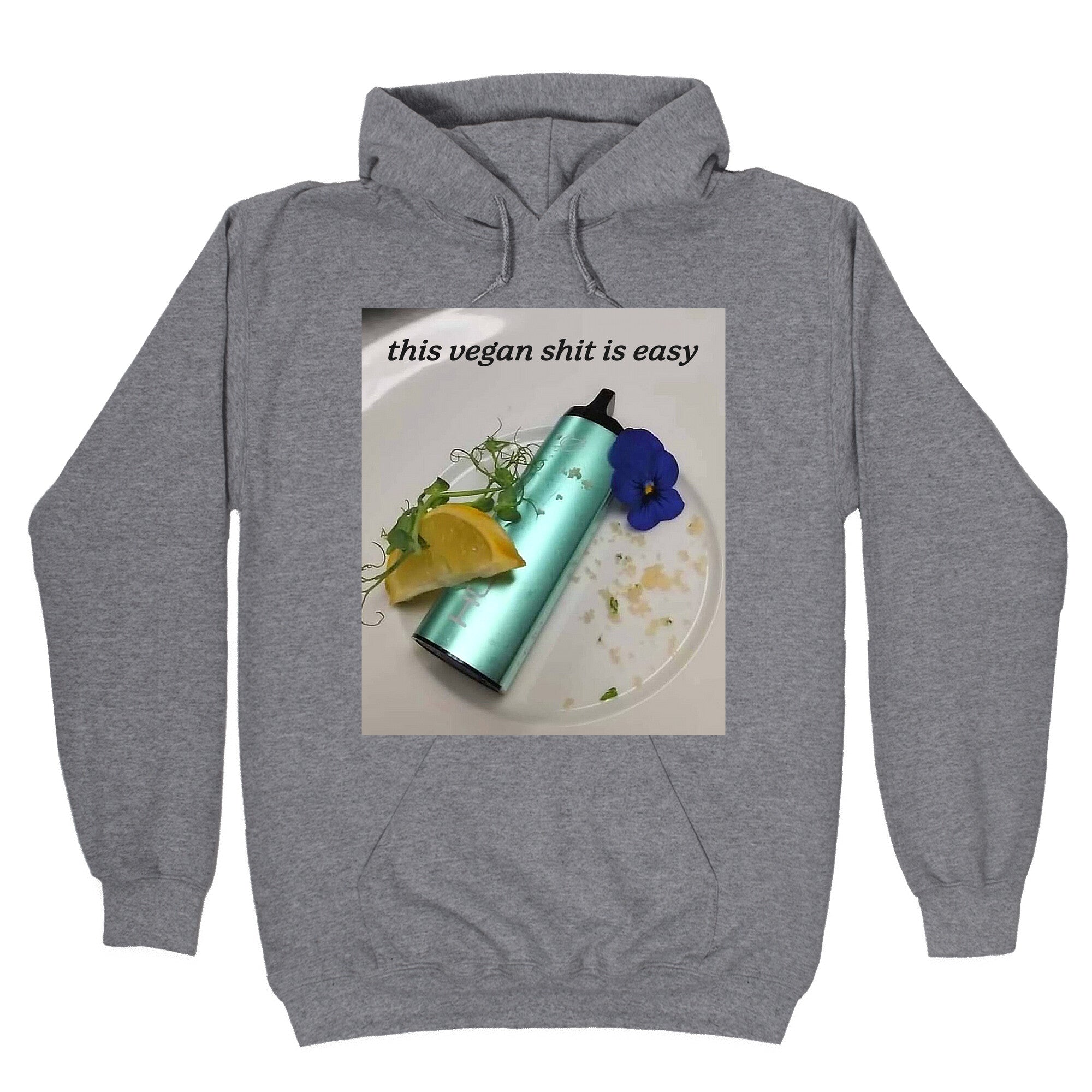 This Vegan Shit is Easy - Adult & Kids T-Shirts, Sweatshirts & Hoodies apparel design preview 1