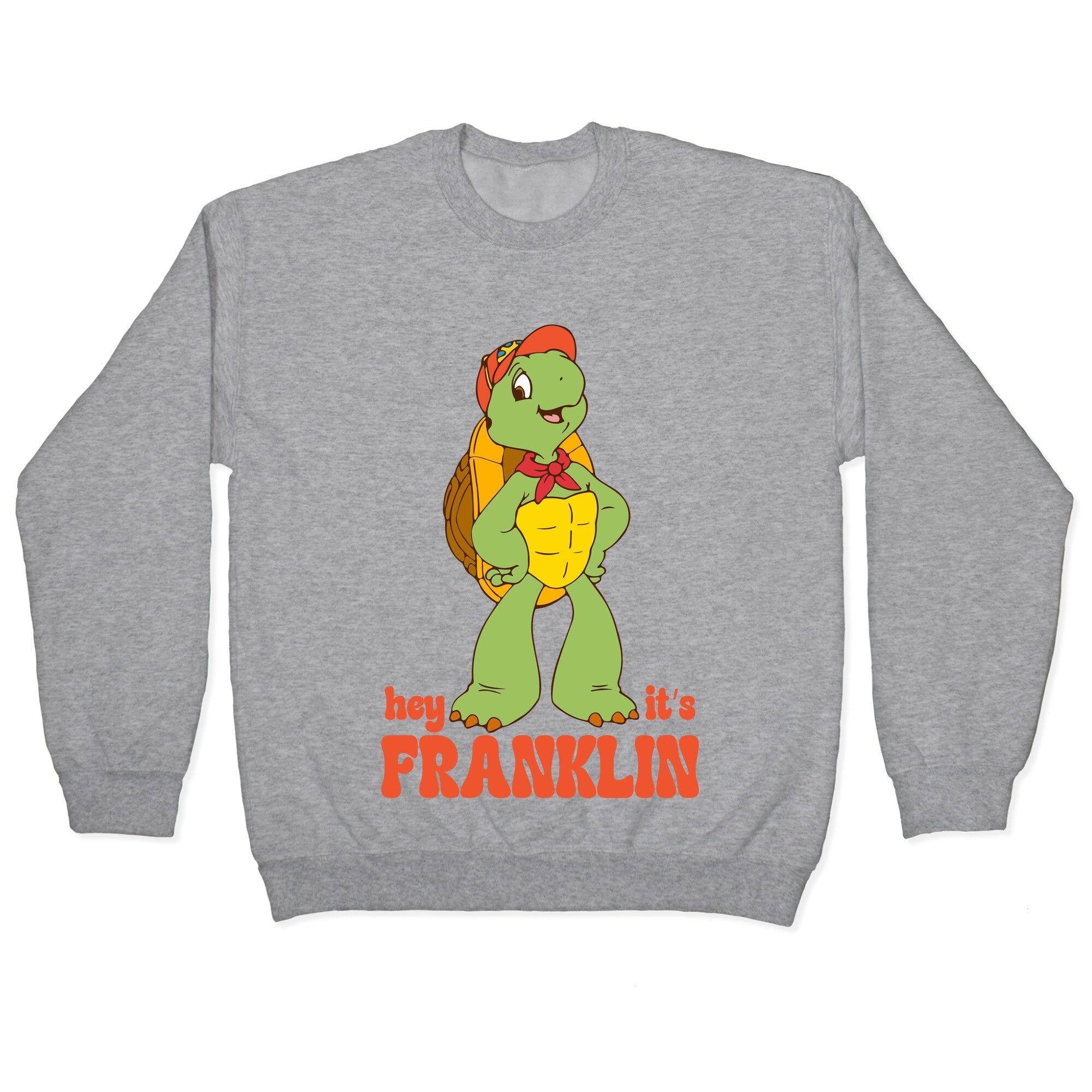 Franklin the Turtle Crewneck - Adult & Kids T-Shirts, Sweatshirts & Hoodies apparel design preview 1