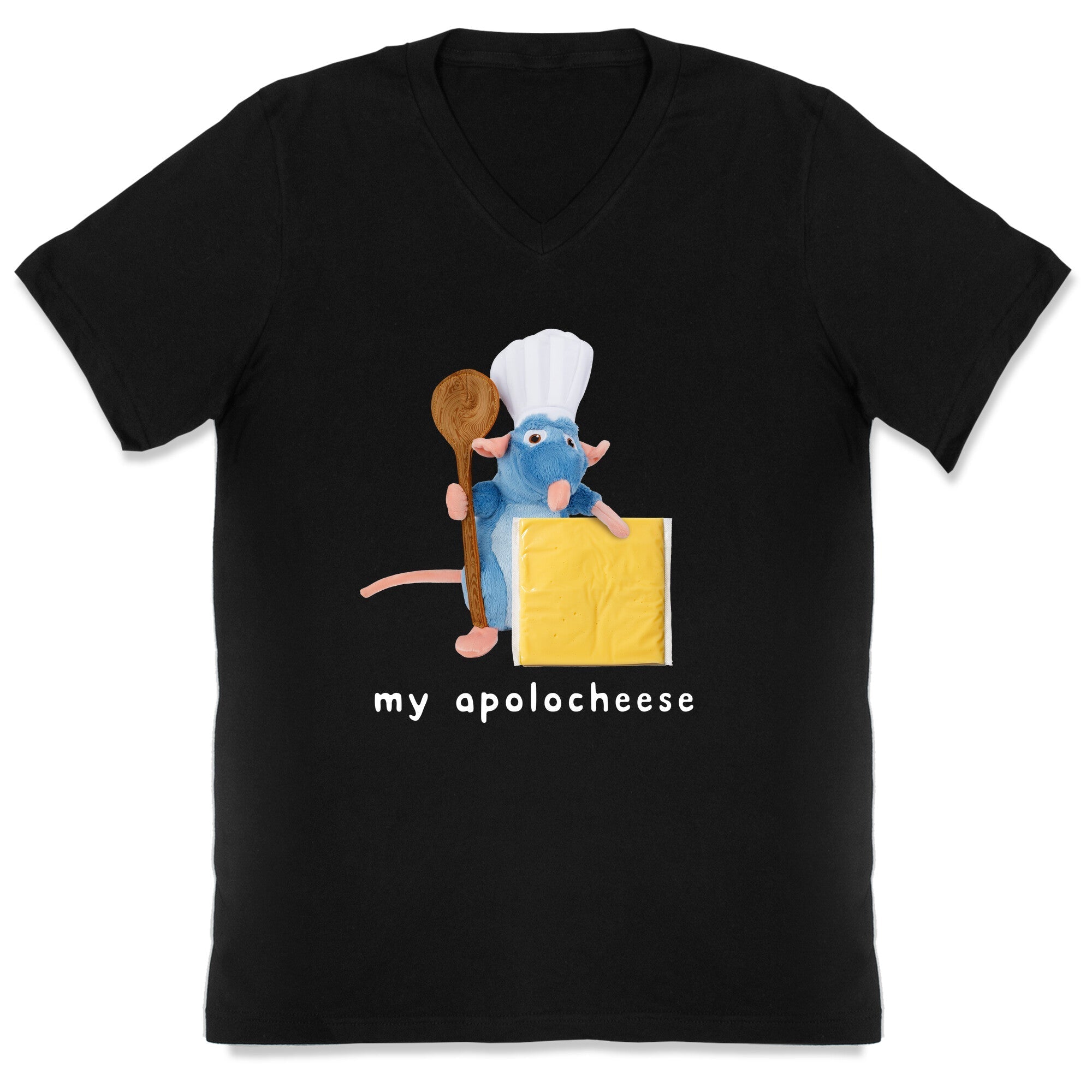 My Apolocheese V-Neck - Adult & Kids T-Shirts, Sweatshirts & Hoodies apparel design preview 1