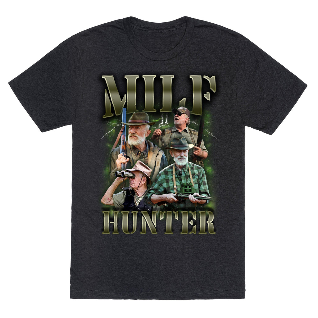 MILF Hunter Unisex Triblend - Adult & Kids T-Shirts, Sweatshirts & Hoodies apparel design preview 1