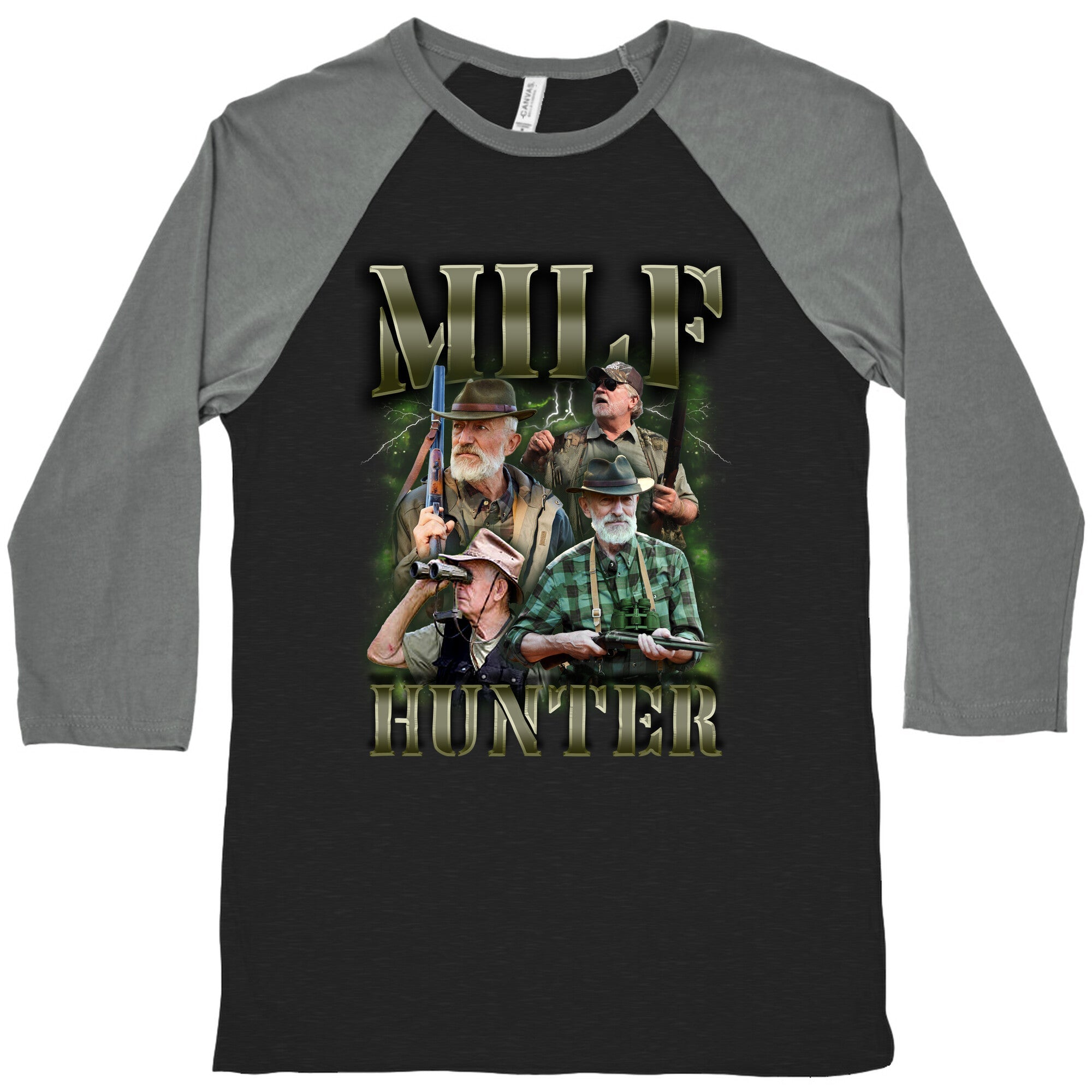 MILF Hunter Baseball - Adult & Kids T-Shirts, Sweatshirts & Hoodies apparel design preview 1