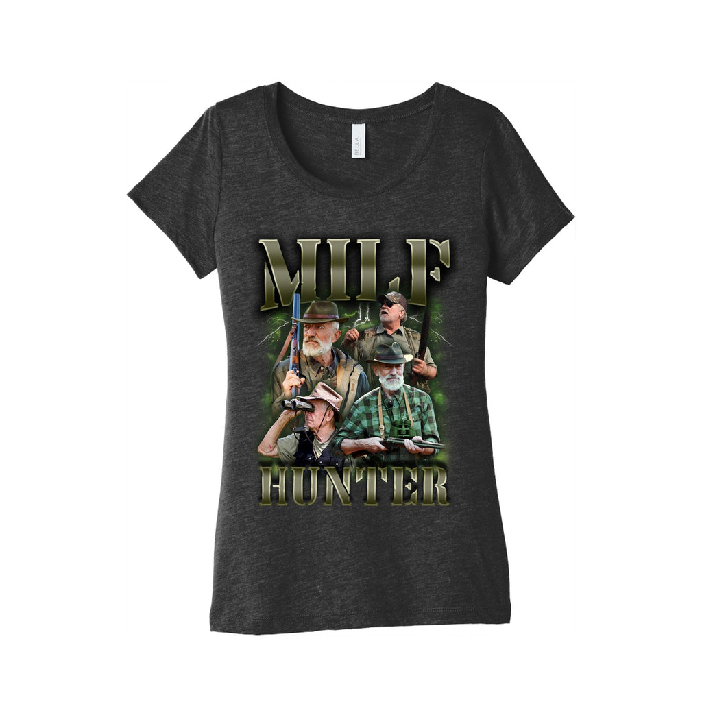 MILF Hunter Womens Triblend - Adult & Kids T-Shirts, Sweatshirts & Hoodies apparel design preview 1