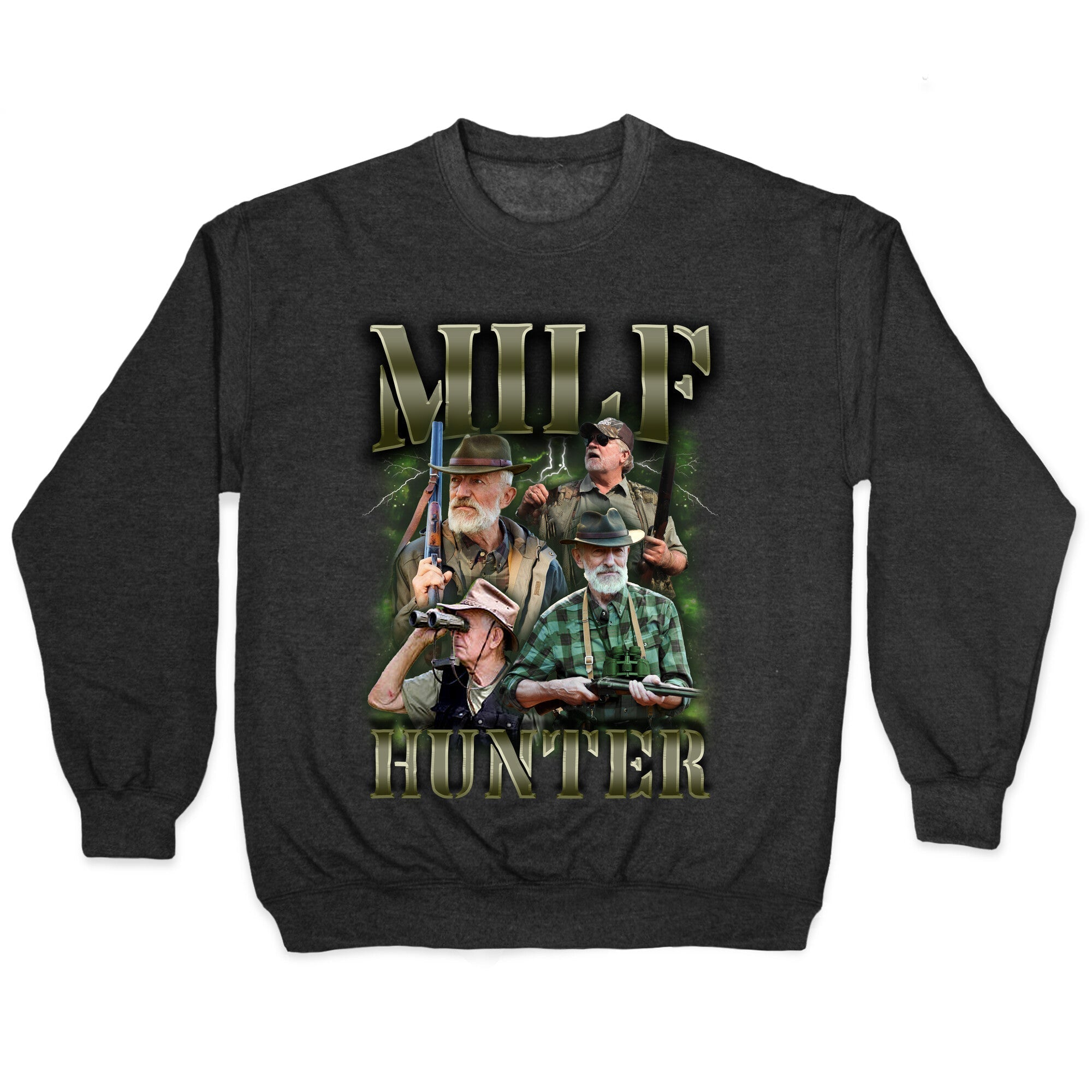 MILF Hunter Crewneck - Adult & Kids T-Shirts, Sweatshirts & Hoodies apparel design preview 1