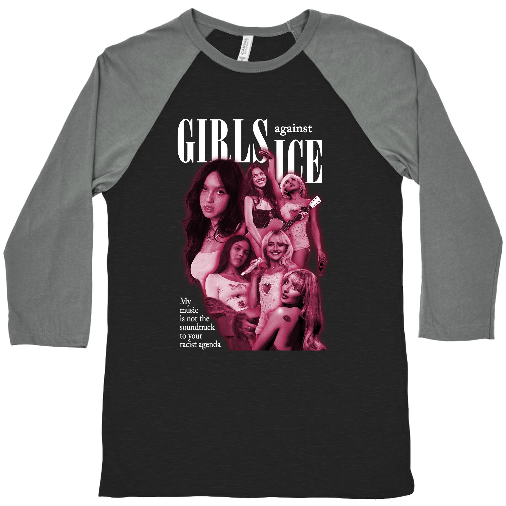 Girls Against ICE Baseball - Adult & Kids T-Shirts, Sweatshirts & Hoodies apparel design preview 1