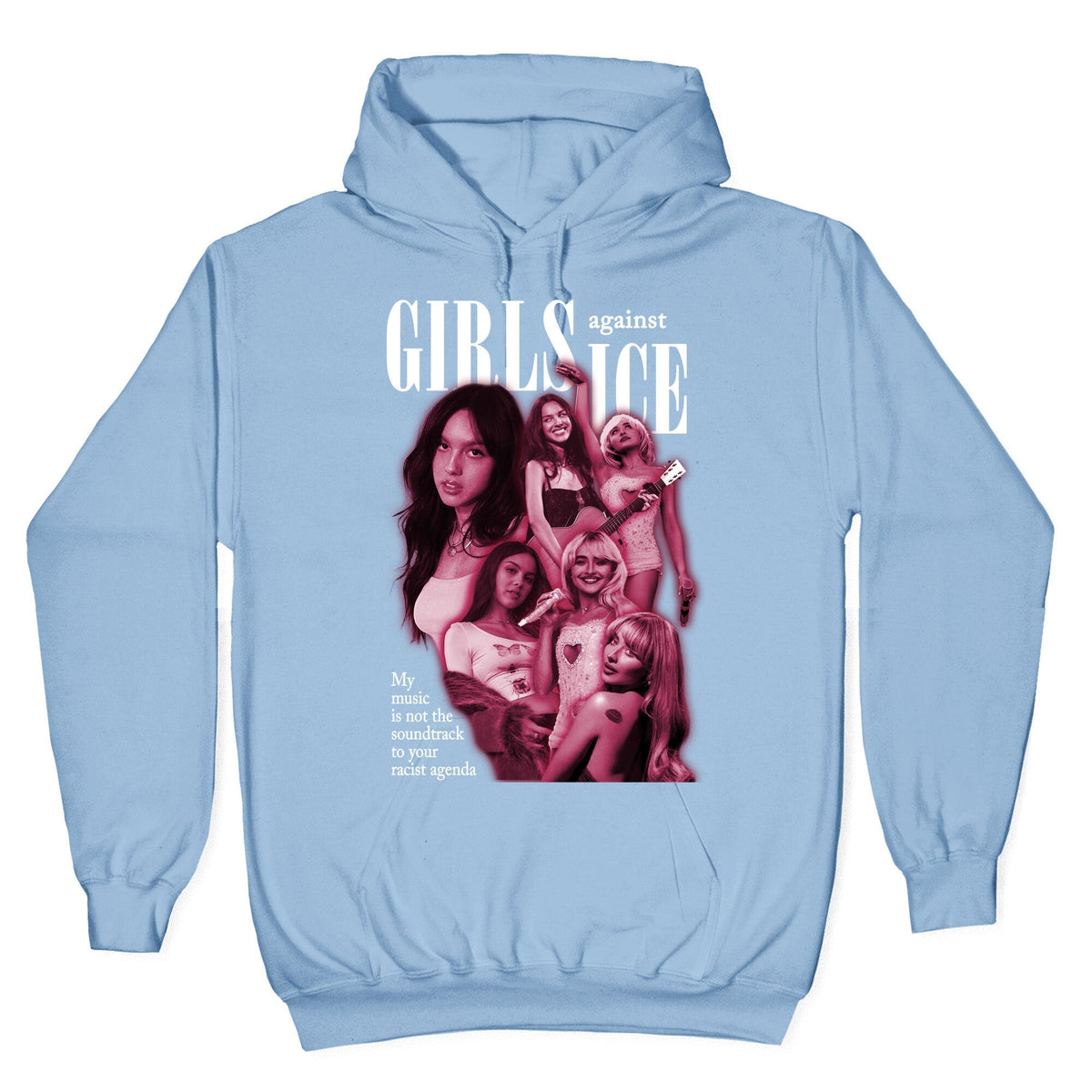 Girls Against ICE - Adult & Kids T-Shirts, Sweatshirts & Hoodies apparel design preview 1