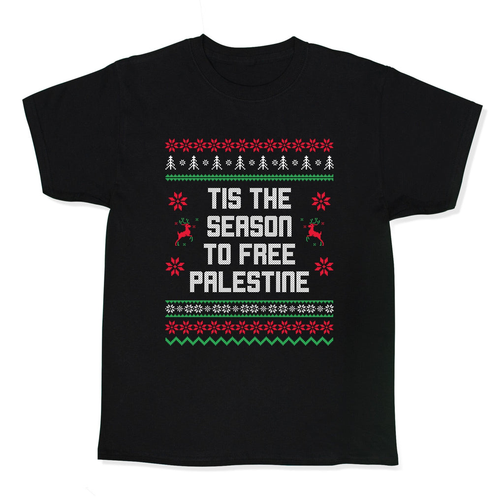 Tis the Season to Free Palestine - Adult & Kids T-Shirts, Sweatshirts & Hoodies apparel design preview 1