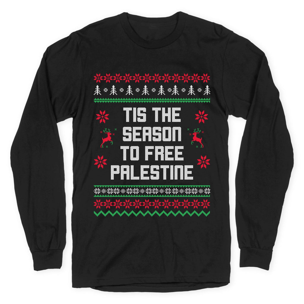Tis the Season to Free Palestine - Adult & Kids T-Shirts, Sweatshirts & Hoodies apparel design preview 1