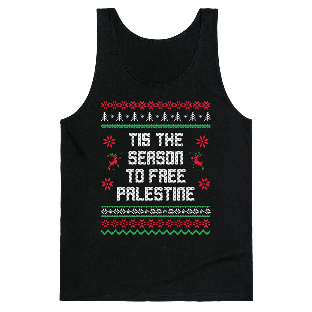 Tis the Season to Free Palestine Tank Top - Adult & Kids T-Shirts, Sweatshirts & Hoodies apparel design preview 1