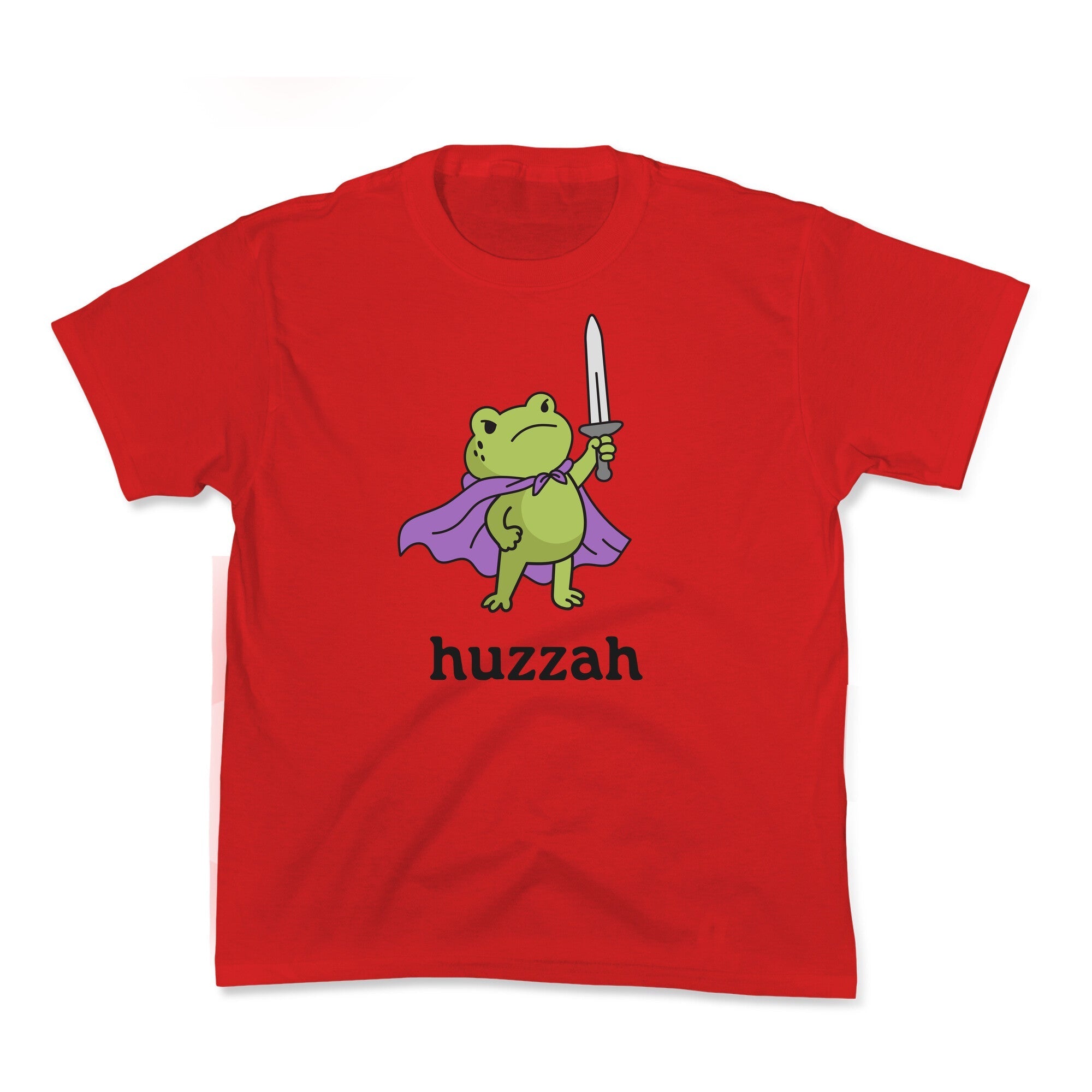 Huzzah Frog - Adult & Kids T-Shirts, Sweatshirts & Hoodies apparel design preview 1