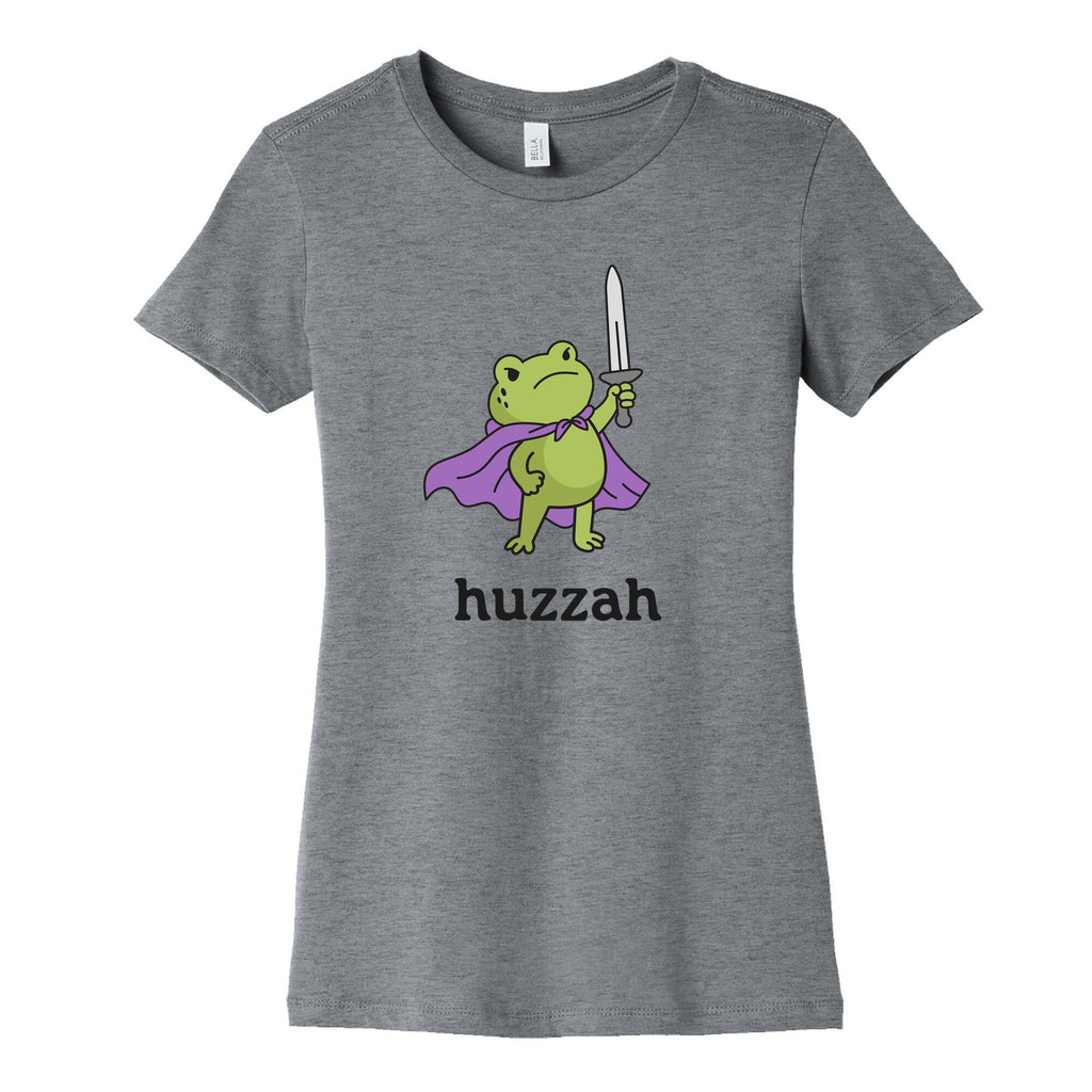 Huzzah Frog Womens Cotton - Adult & Kids T-Shirts, Sweatshirts & Hoodies apparel design preview 1