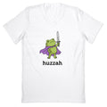 Huzzah Frog V-Neck - Adult & Kids T-Shirts, Sweatshirts & Hoodies apparel design preview 1