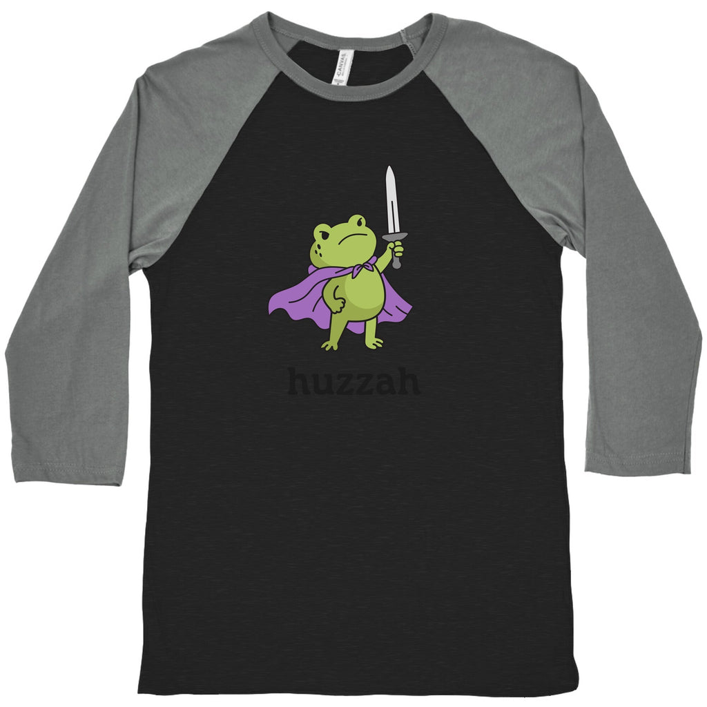 Huzzah Frog Baseball - Adult & Kids T-Shirts, Sweatshirts & Hoodies apparel design preview 1