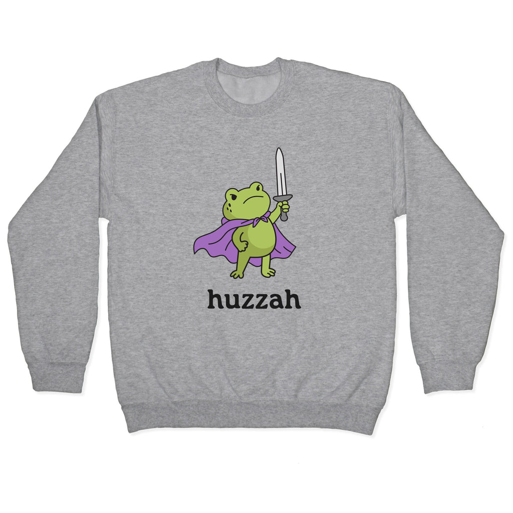 Huzzah Frog Crewneck - Adult & Kids T-Shirts, Sweatshirts & Hoodies apparel design preview 1