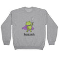 Huzzah Frog Crewneck - Adult & Kids T-Shirts, Sweatshirts & Hoodies apparel design preview 1