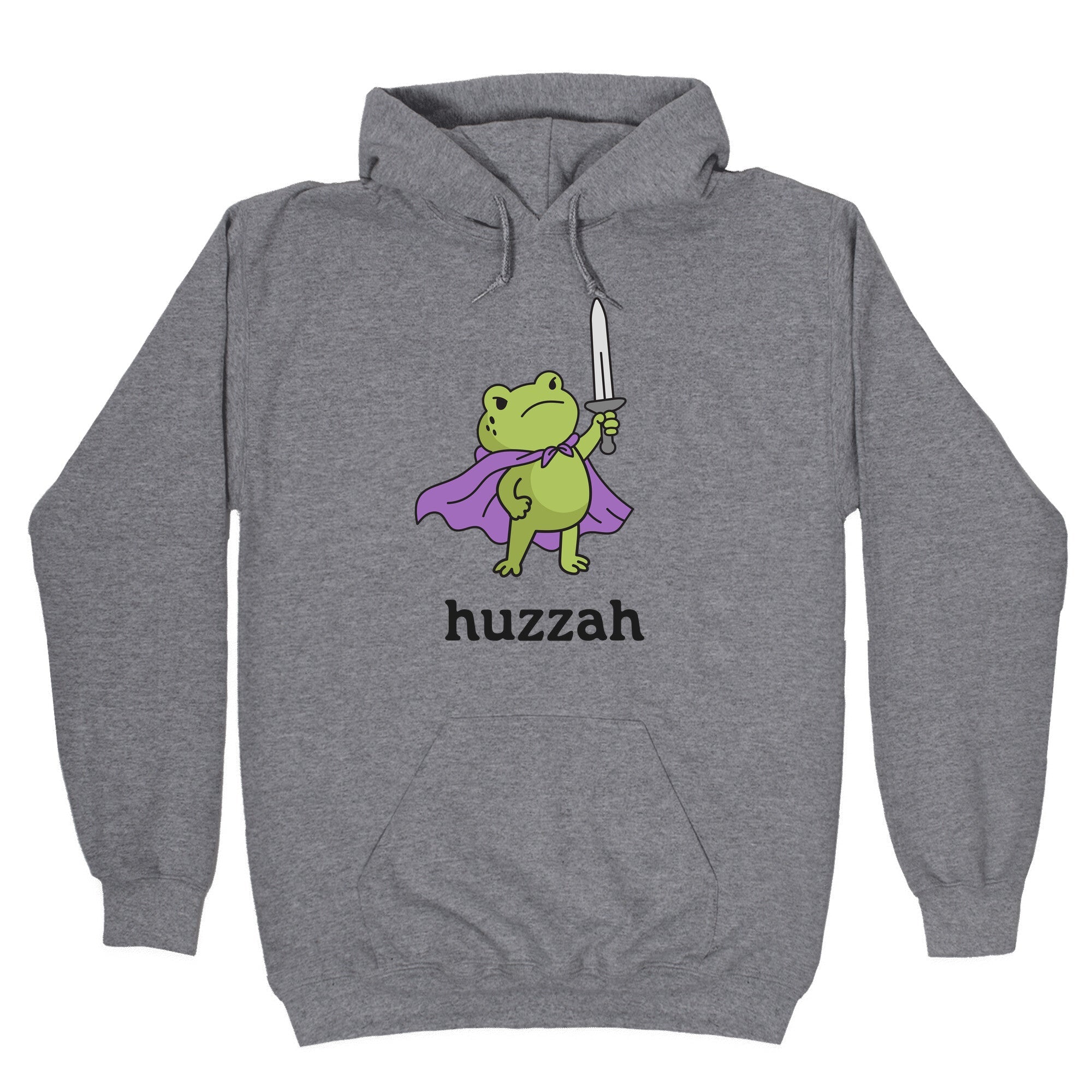 Huzzah Frog - Adult & Kids T-Shirts, Sweatshirts & Hoodies apparel design preview 1