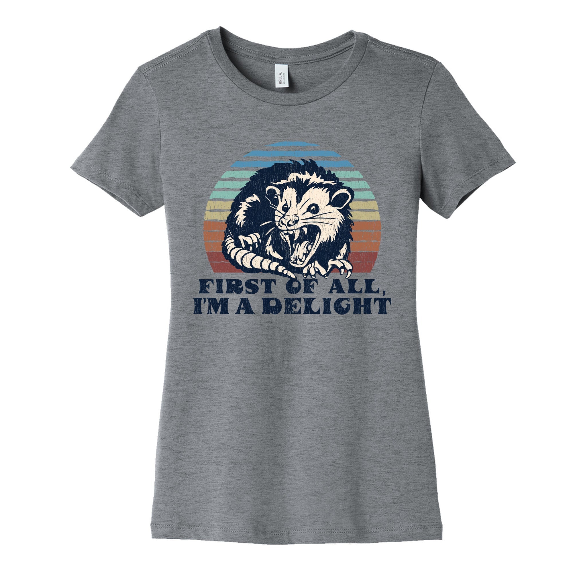 Delightful Unhinged Possum Womens Cotton - Adult & Kids T-Shirts, Sweatshirts & Hoodies apparel design preview 1