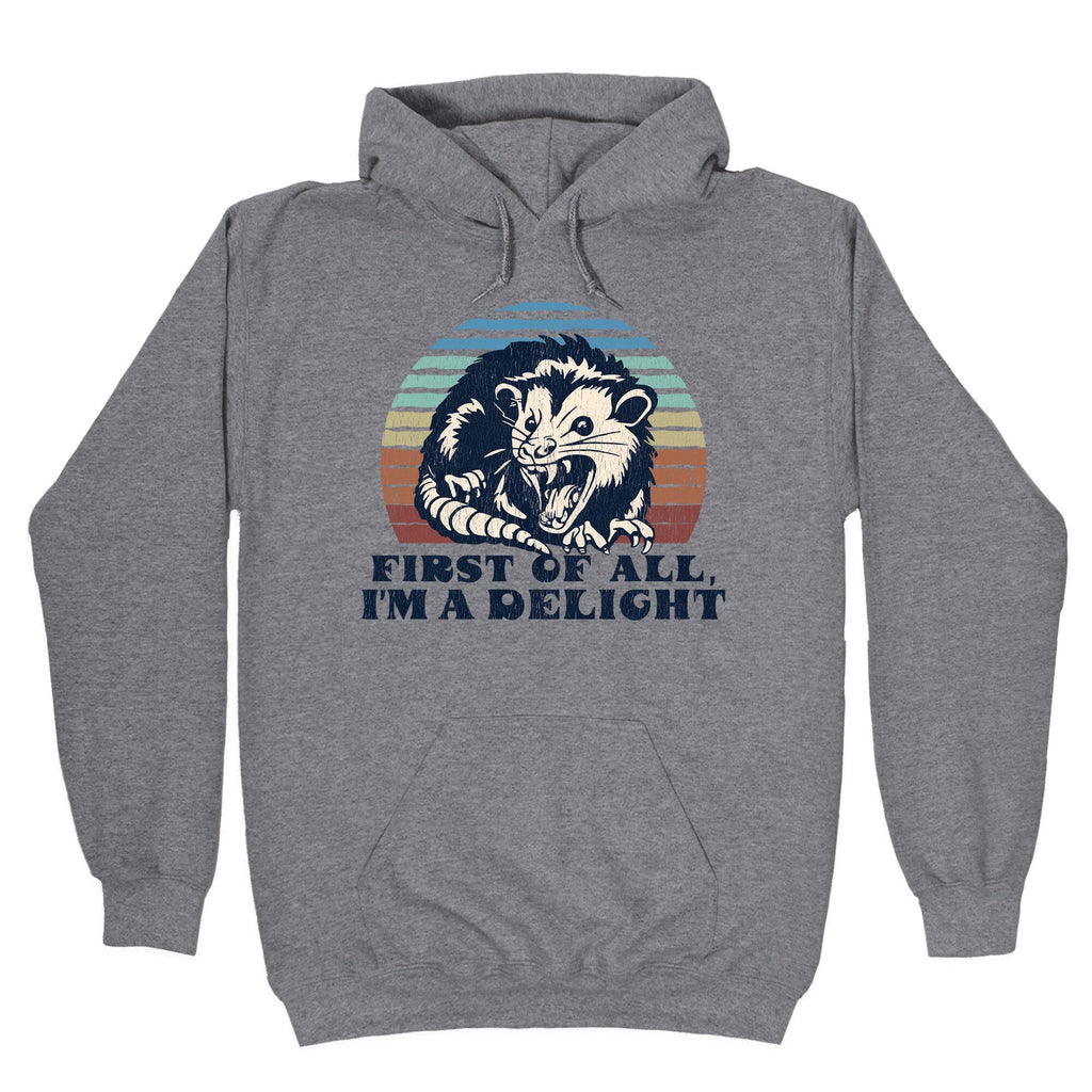 Delightful Unhinged Possum - Adult & Kids T-Shirts, Sweatshirts & Hoodies apparel design preview 1