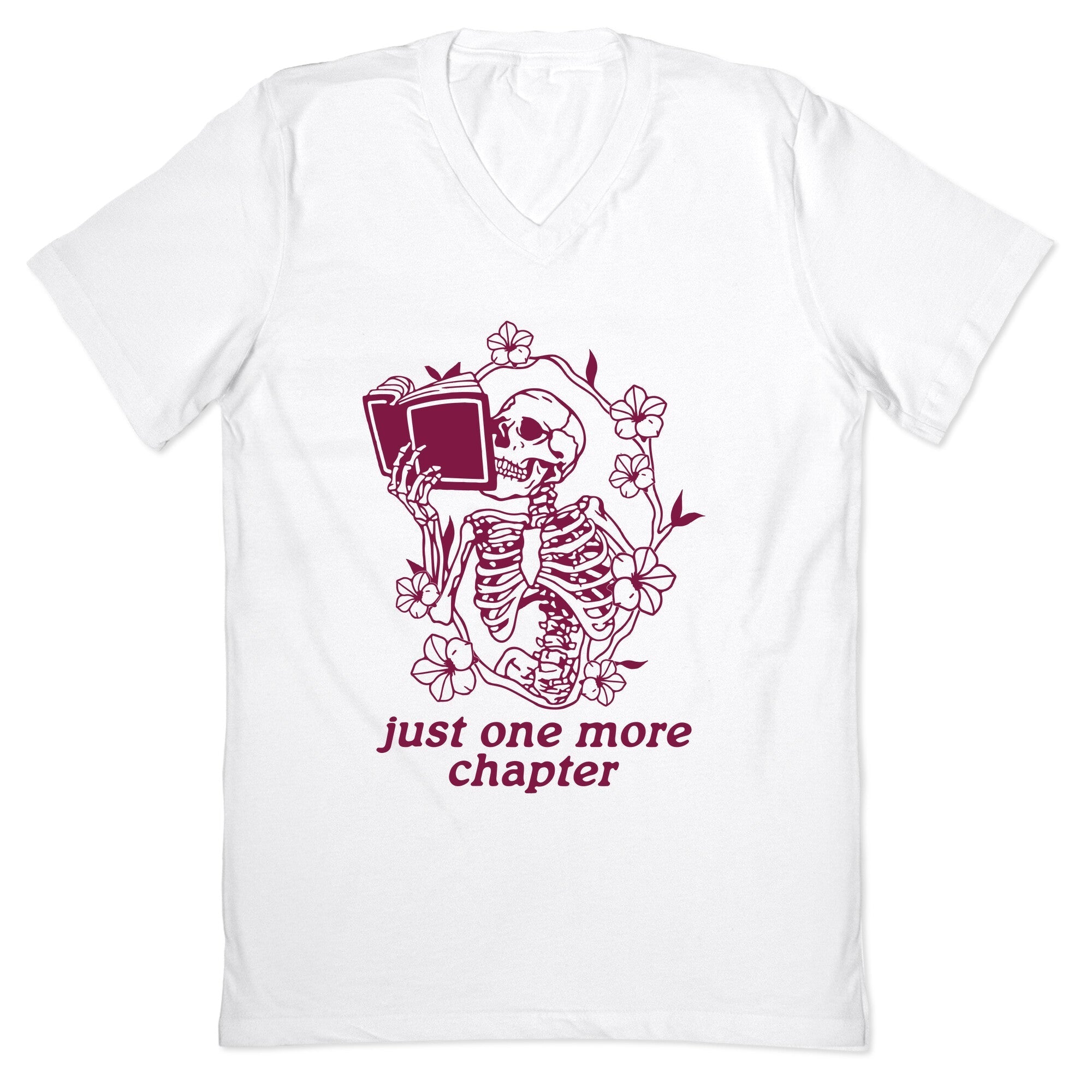 Just One More Chapter V-Neck - Adult & Kids T-Shirts, Sweatshirts & Hoodies apparel design preview 1