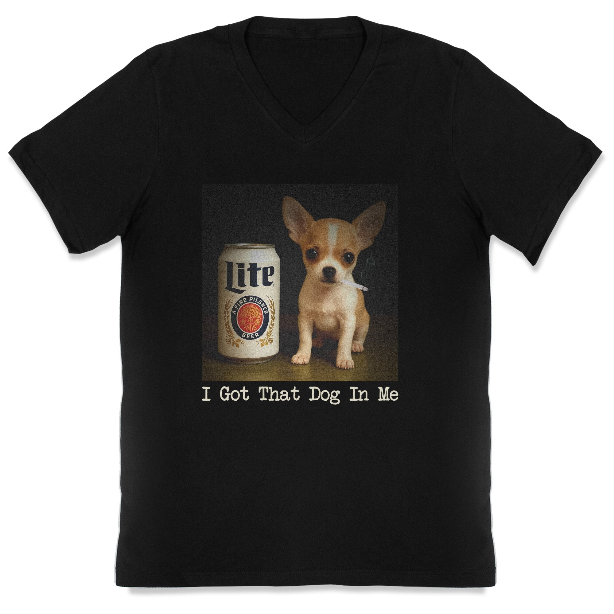 I Got That Dog In Me V-Neck - Adult & Kids T-Shirts, Sweatshirts & Hoodies apparel design preview 1