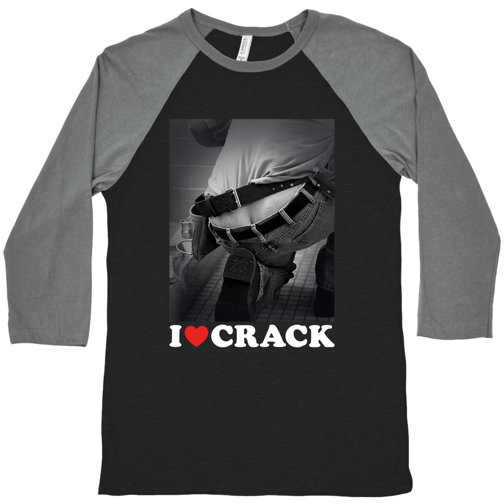 I Love Crack Baseball - Adult & Kids T-Shirts, Sweatshirts & Hoodies apparel design preview 1