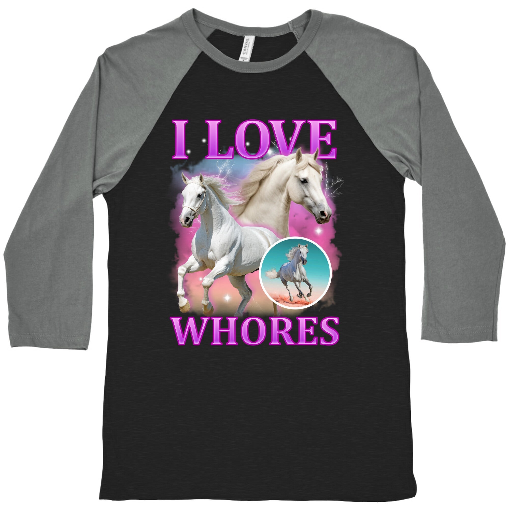 I Love Whores Baseball - Adult & Kids T-Shirts, Sweatshirts & Hoodies apparel design preview 1