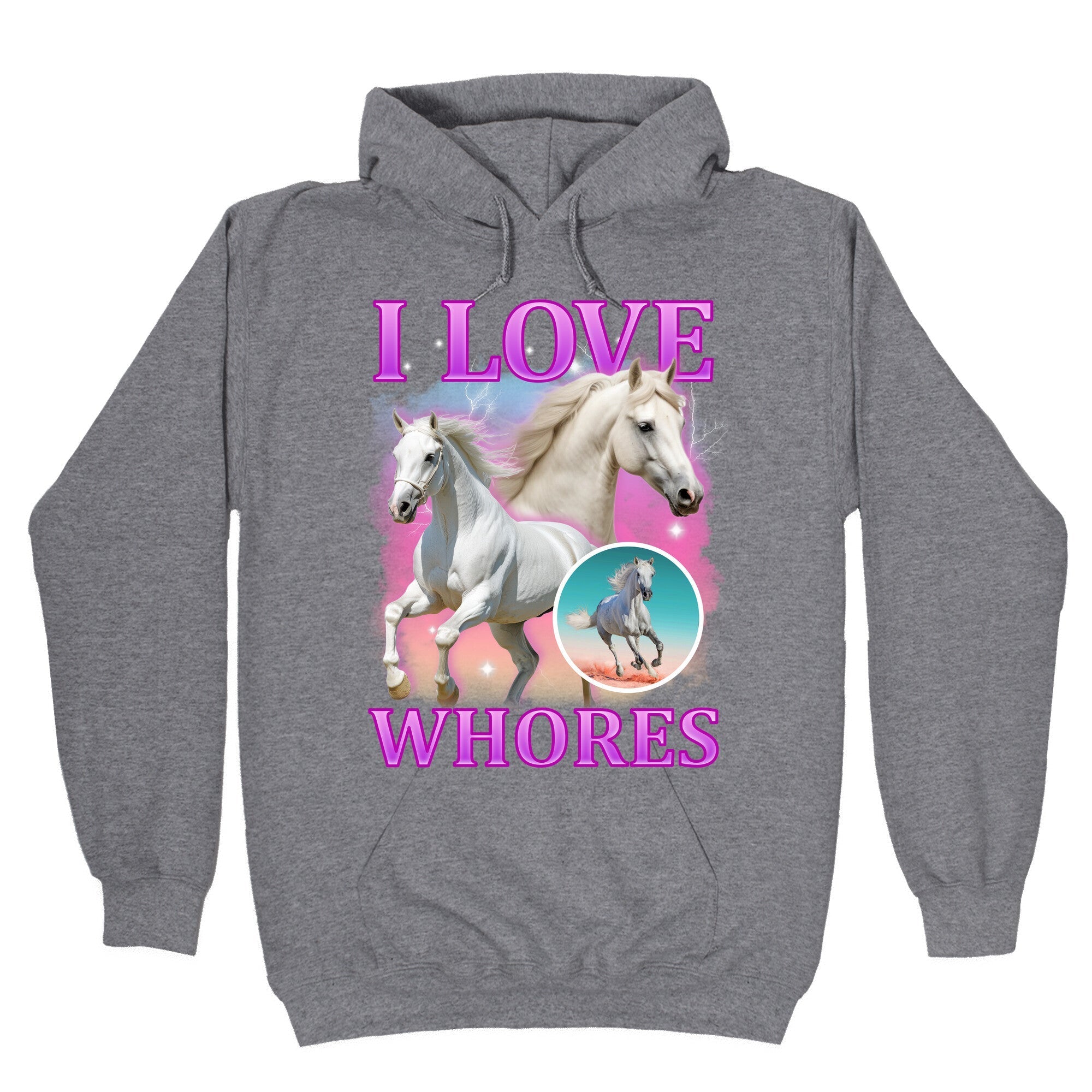 I Love Whores - Adult & Kids T-Shirts, Sweatshirts & Hoodies apparel design preview 1