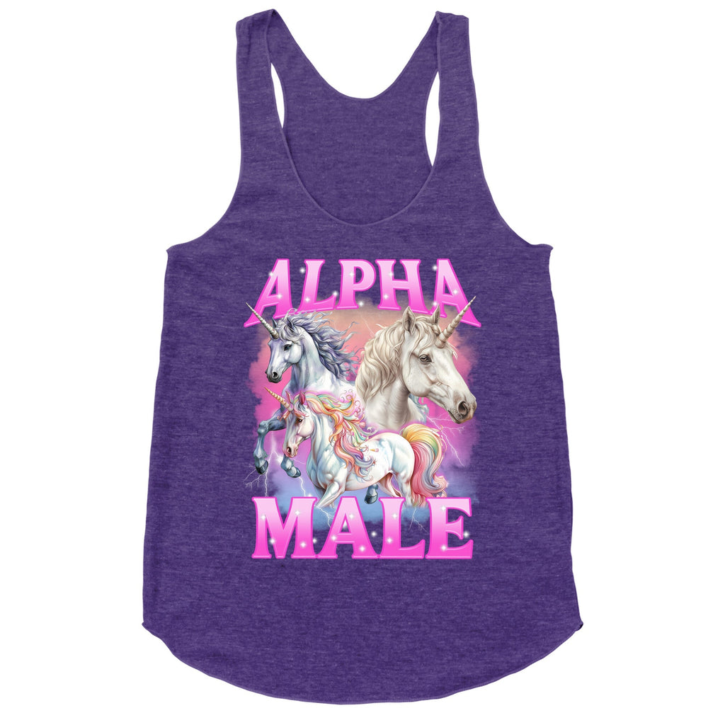 Alpha Male Racerback Tank - Adult & Kids T-Shirts, Sweatshirts & Hoodies apparel design preview 1