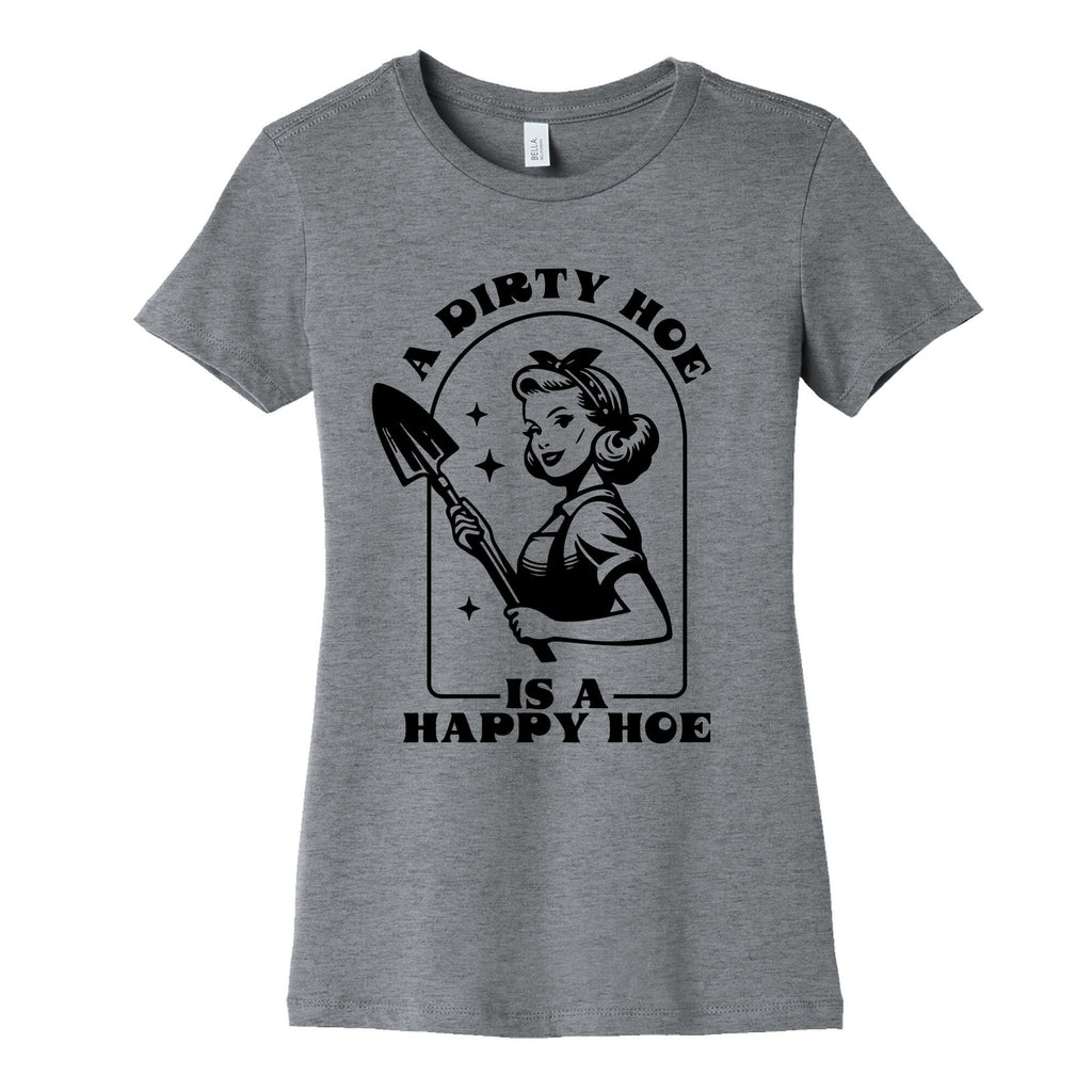 Dirty Hoe, Happy Womens Cotton - Adult & Kids T-Shirts, Sweatshirts & Hoodies apparel design preview 1