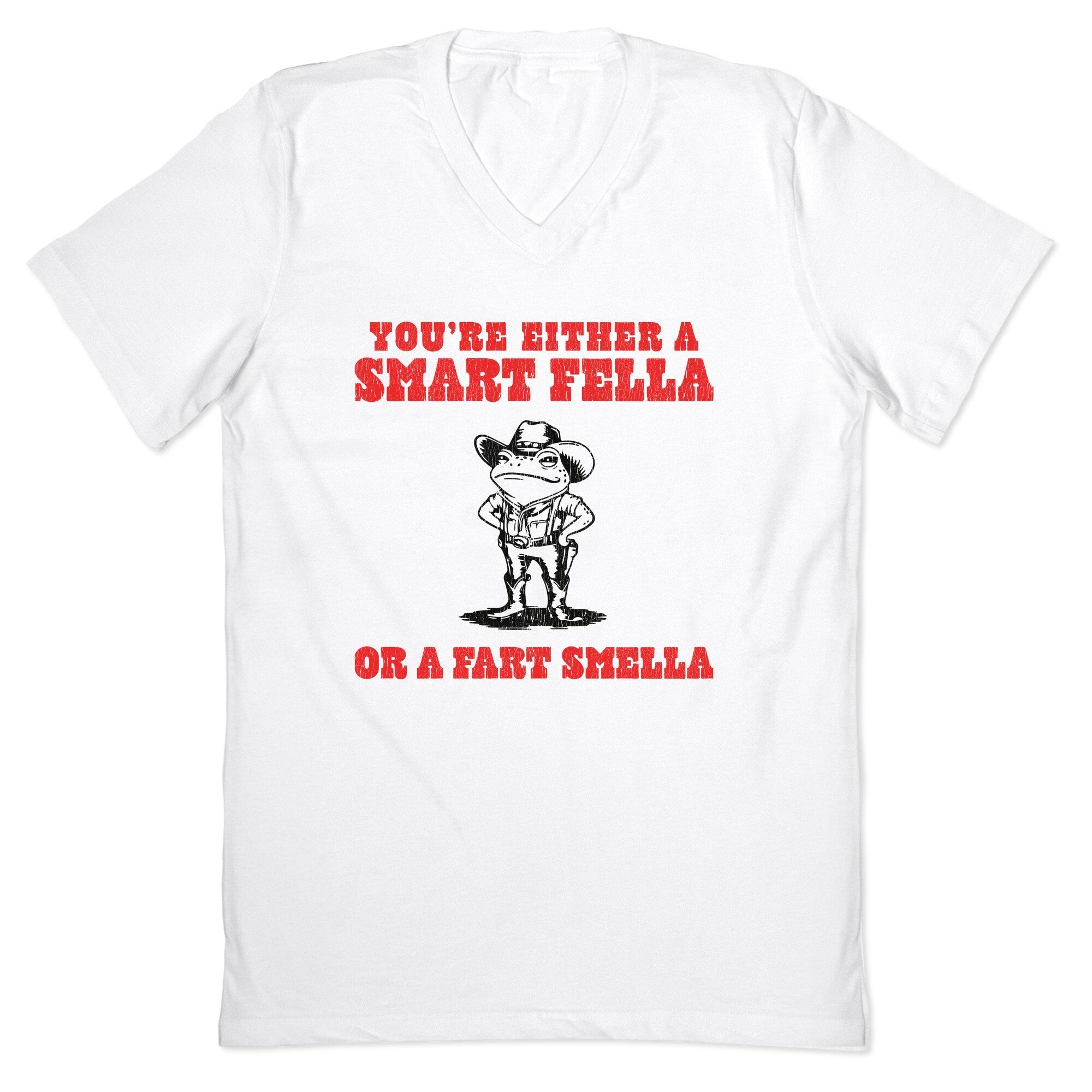 Fart Smella V-Neck - Adult & Kids T-Shirts, Sweatshirts & Hoodies apparel design preview 1